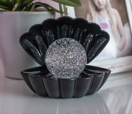 Sea Shell LED Colour Changing Mood Lamp - Black