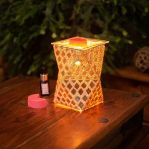 Rose Gold Moroccan Geometric Wax Warmer