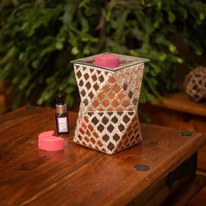 Rose Gold Moroccan Geometric Wax Warmer