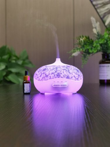 Pattern Flower White Wholeness Ultrasonic Diffuser