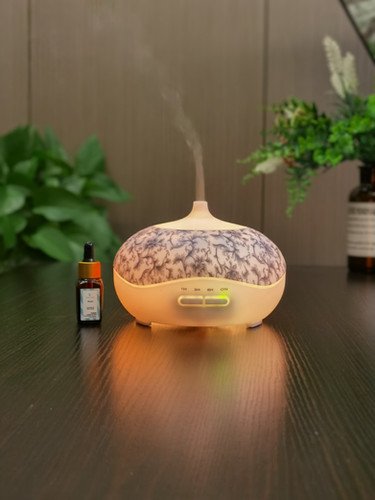 Pattern Flower White Wholeness Ultrasonic Diffuser