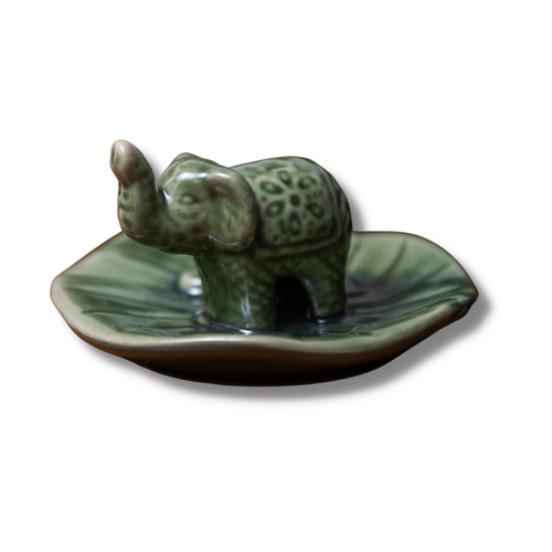Ceramic Elephant Incense Holder