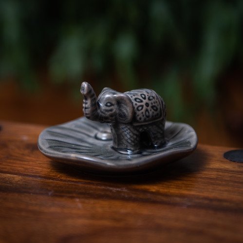 Ceramic Elephant Incense Holder