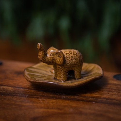 Ceramic Elephant Incense Holder