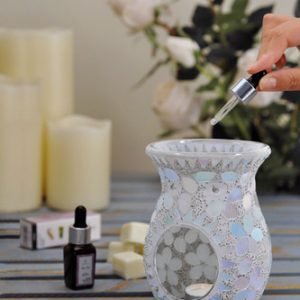 Pearl Flower Tealight Burner ( 14 cm high)