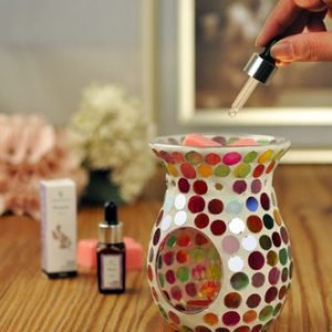 Calypso Circles Mosaic Tealight Burner ( 14 cm high)