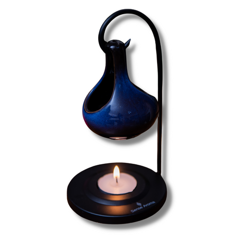 Ceramic Hanging Cup Burner – Blue