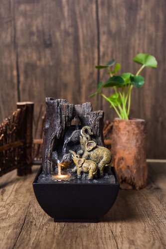Elephant Paradise Mini Fountain (18 cm)