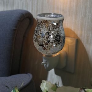 Grey Crackle Mosaic Wax Warmer