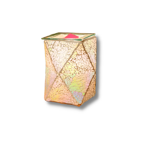 Pearl Crackle Geometric Wax Warmer