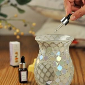Pearl Moroccan Mosaic Tealight Burner ( 14 cm high)