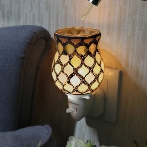 Pearl Moroccan Tulip Mosaic Wax Warmer