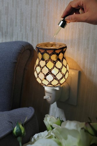 Pearl Moroccan Tulip Mosaic Wax Warmer