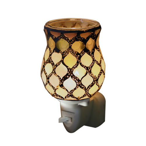 Pearl Moroccan Tulip Mosaic Wax Warmer