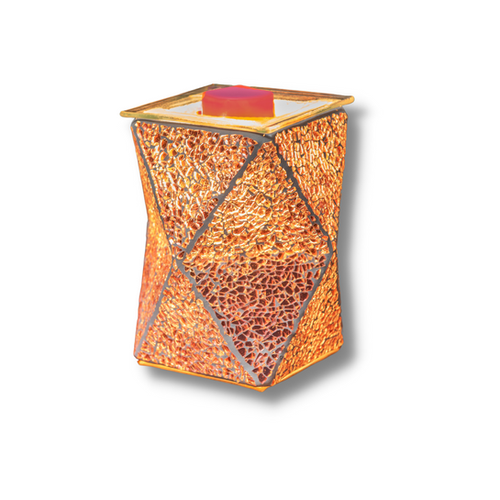 Rose Gold Crackle Geometric Wax Warmer