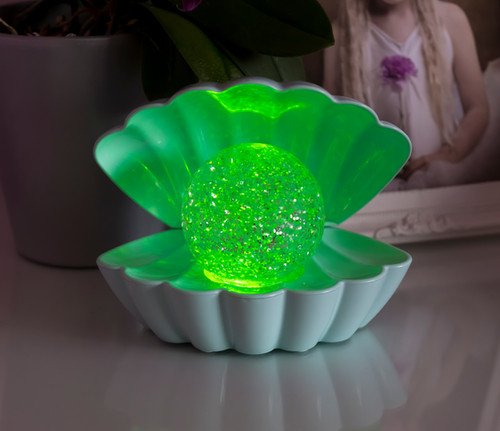 Sea Shell LED Colour Changing Mood Lamp - Mint