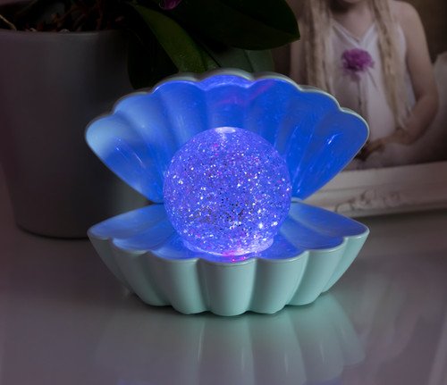 Sea Shell LED Colour Changing Mood Lamp - Mint