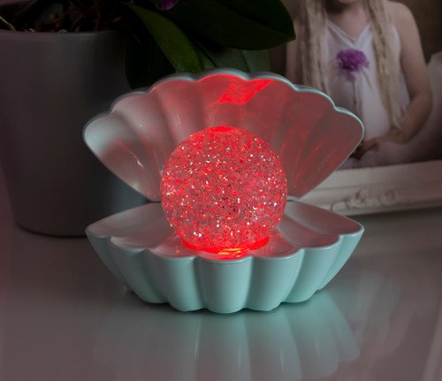 Sea Shell LED Colour Changing Mood Lamp - Mint