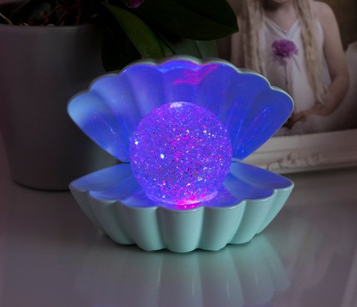 Sea Shell LED Colour Changing Mood Lamp - Mint