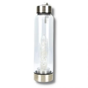 Clear Quartz Tower Crystal Water Bottle