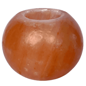 Round Salt Candle Holder