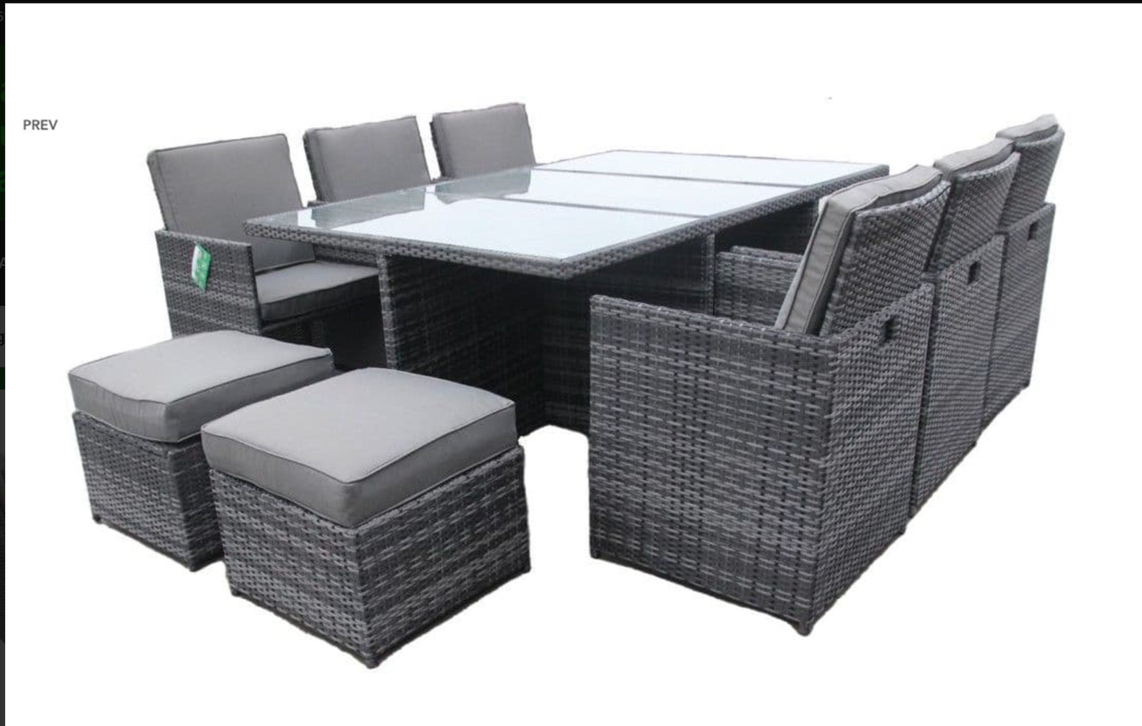 The 11pc Deluxe Cube Dining Suite
