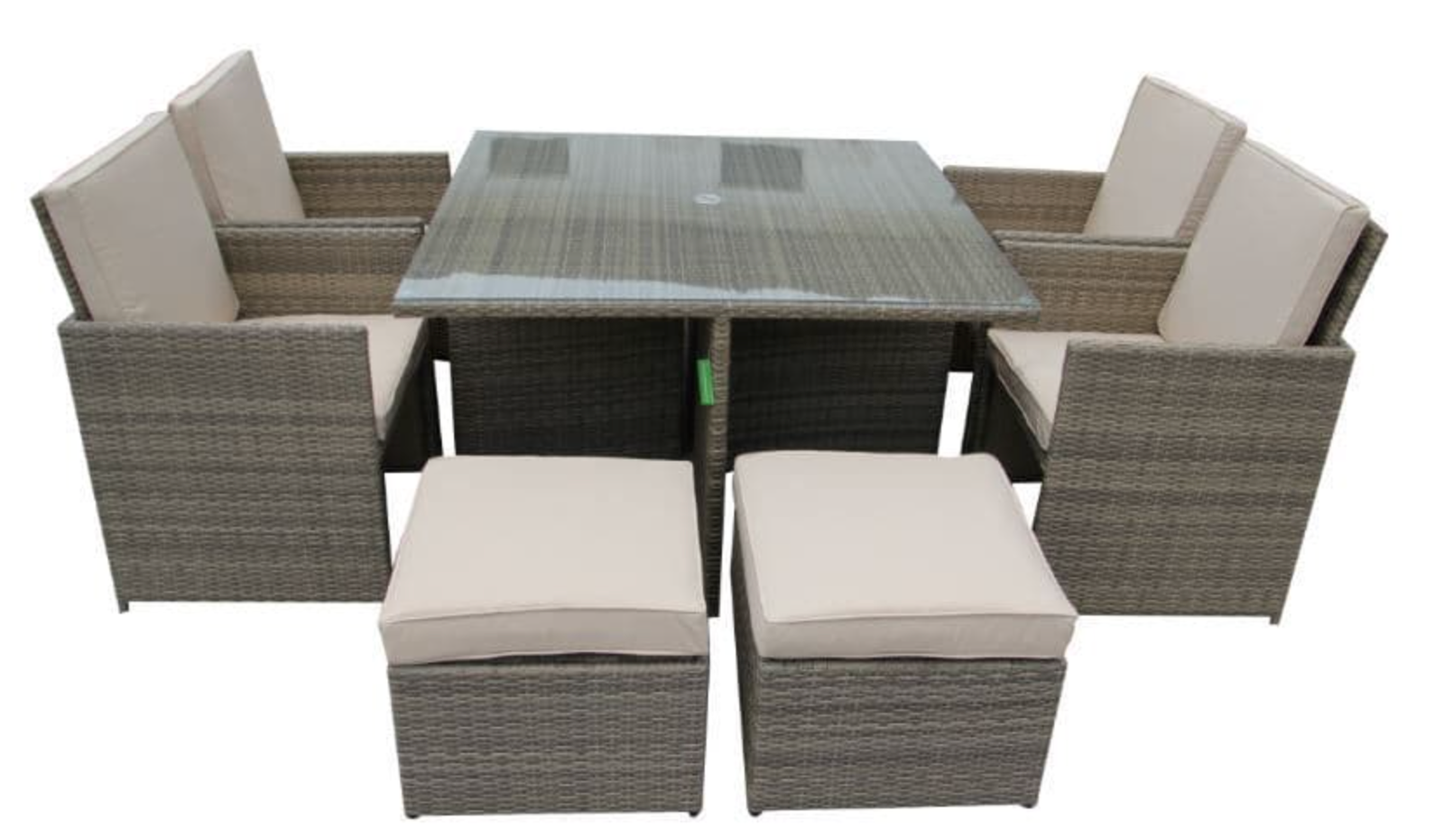 The Lilly Garden 4 Seater Cube Dining Suite